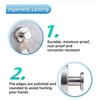 Stainless Steel Suction Cup Hooks for Wreaths Traceless Door Hooks  for Christmas