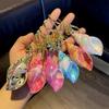 Conch Keychain Ocean Element Healing Colorful Shell Bag Charm Colorful Key Holder Backpack Accessories