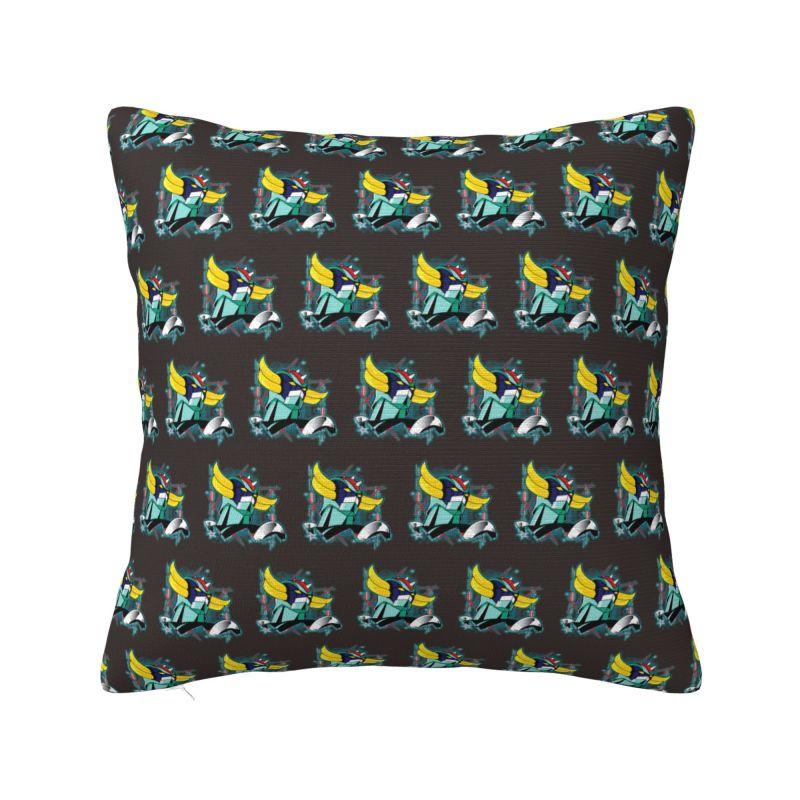 Custom Grendizer Lucca Cushion Cover 40x40cm UFO Robot Goldrake Velvet Cute Pillow Cases Decor Home