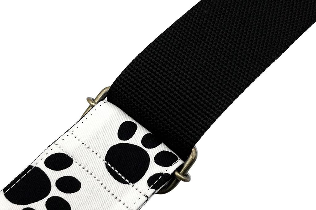 Spice Note Guitar Printing Fabric Foot Made In Length Strap, Series, Prints, Japan, 820mm-1450mm, White, ES-PP50FP/WHT