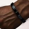 Браслет из гематита Мужской браслет из натурального гематита Мужские украшения Декор для запястья Повседневная носка для отца, мужа