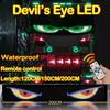 Truck Devil Eye LED Matrix Pixel Panel Soft Foldable Lighting Graffiti Scrolling Stick Up Text Board Windshield Accessories