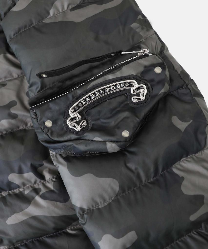 Badblood Viper 31-2 Hooded Short Puffer - Green Camo