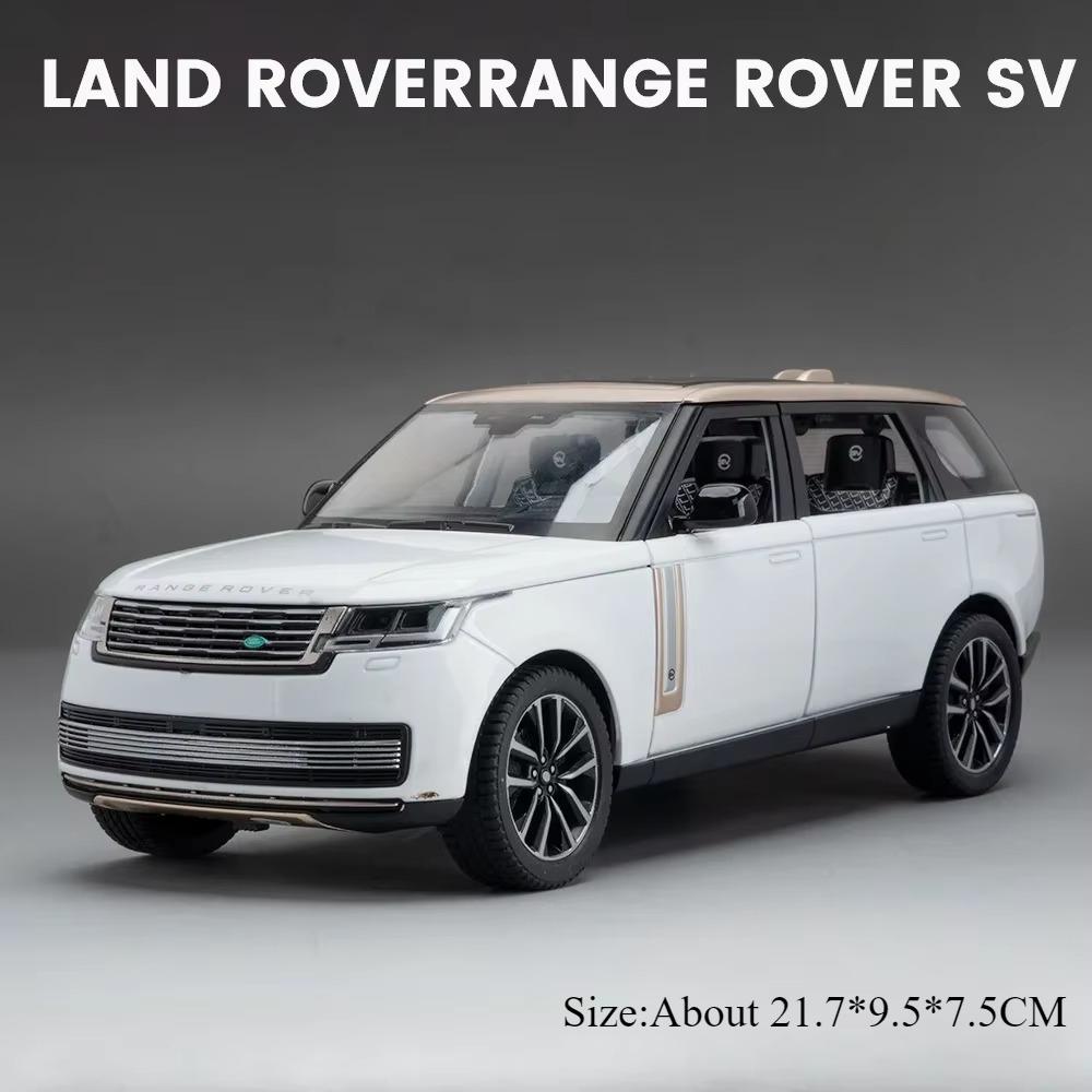 1:24 Land Rover Defender Range Rover Sv Сплав Литой Модель Машины Игрушки 6 Открывающихся Дверей Звук Свет Инерционные Машинки Для Мальчиков Подарок