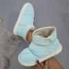 Зимние теплые утолщенные плюшевые водонепроницаемые зимние ботинки женские нескользящие толстые ботинки с хлопковой подкладкой ботильоны женская обувь для активного отдыха 2025