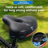 Ergonomic Bike Seat, Double Shock - Absorption & Hollow Ventilation, ultra soft comfortable Non - Slip Waterproof Bicycle Saddle