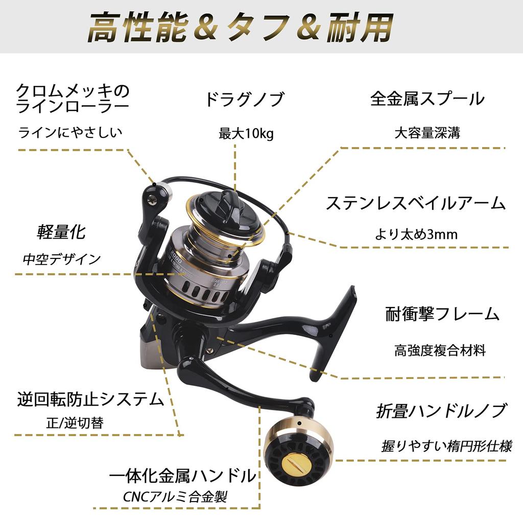 Катушка для спиннинга SHADDOCK Sea Fishing 7000 с дальним забросом для ловли окуня и морского окуня Подходит для начинающих Полностью металлическая 12BB Ударопрочная Максимальная сила торможения 10 кг