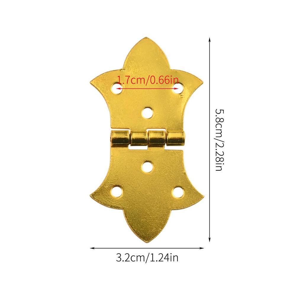 6 шт. Винтажные кронштейны для петель в виде бабочек - шкатулки для драгоценностей, проекты для поделок, кронштейны для петель для поделок, прочные металлические петли, декор в виде бабочек