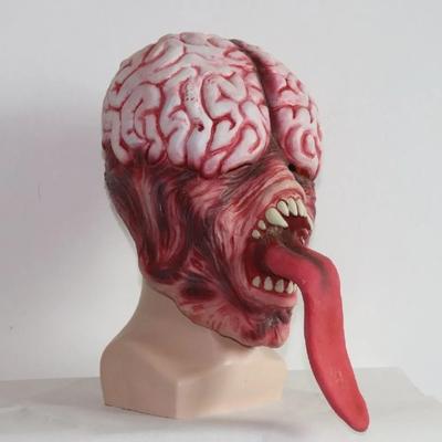 Длинный язык мозговая латексная маска