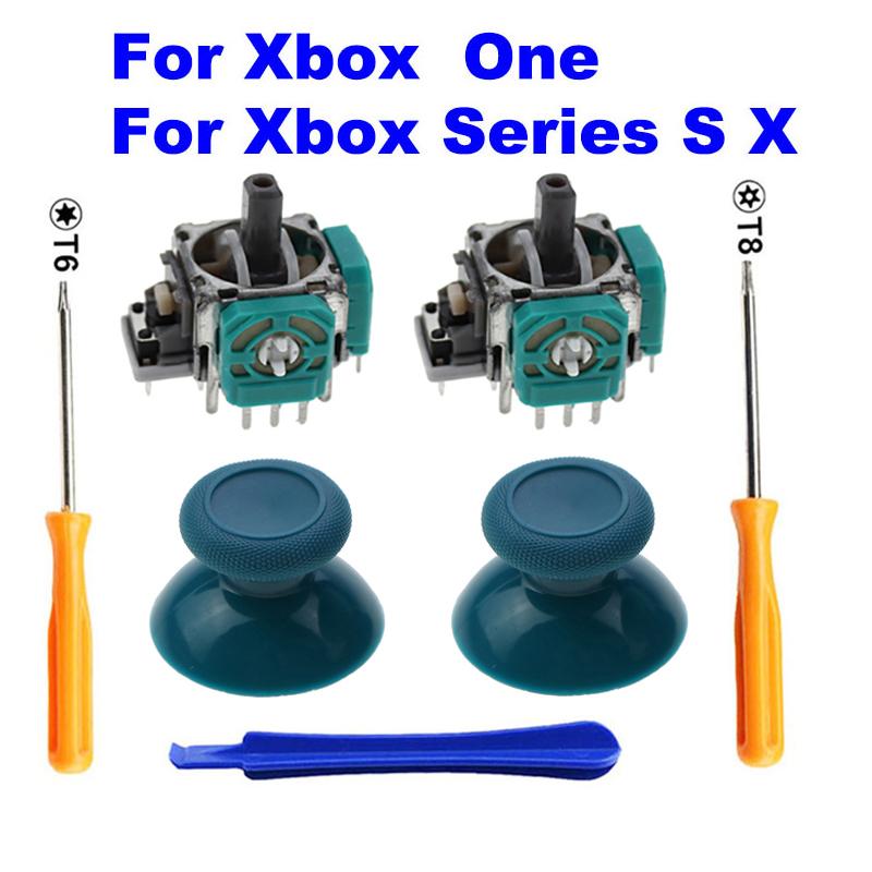 2 PCS 3D Analog Joystick Stick Sensor Module Potentiometers & ThumbStick for Microsoft XBox One S X Series Controller