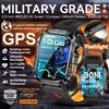 2026 Новые Военные Мужские Умные Часы со Встроенным GPS, Компас, Альтиметр, Водонепроницаемость 3ATM, Bluetooth-звонки, Пульсометр, Спортивные, Фитнес Умные Часы