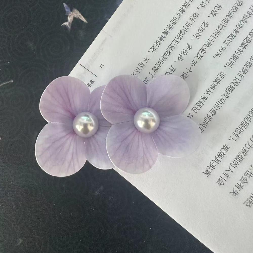 Orchid Flower Flower Hair Clip Pearl Bohemia Headwears New Orchid Hairpin  Girl