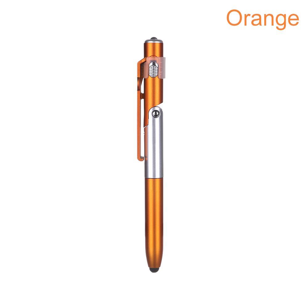 LED Light Electronics Foldable Ballpoint Pen Touch Screen Pen Capacitive Pen Mobile Phone Stand