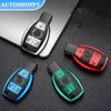 Promotion Leather TPU Car Key Case Cover Shell Fob For Benz A B C E S Class W204 W205 W212 W213 W176 GLC CLA AMG W177