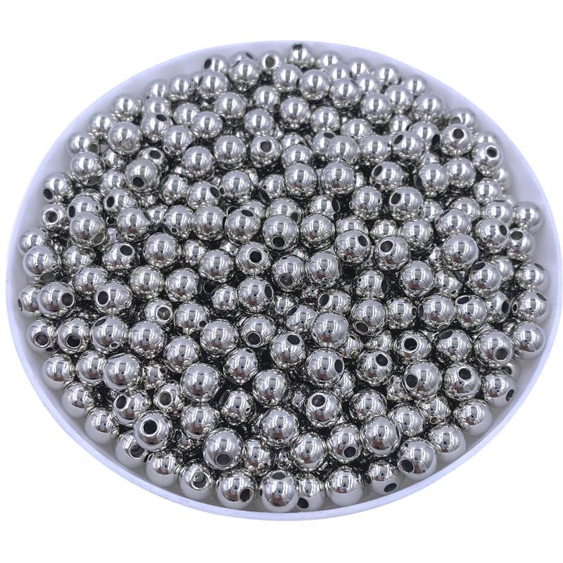 Главная Товары для вечеринок Для браслетов Ожерелье Золотые серебряные сплавы Глянцевые бусины Новые ретро 4/6/8/10 мм Изготовление аксессуаров Металлические разделительные бусины Креативные