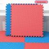 Соединяющийся пенопластовый напольный коврик для тхэквондо, 100x100x4 см, красно-синий