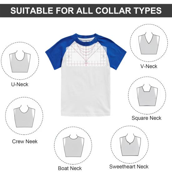 Универсальная линейка для футболок для выравнивания винила и измерения с сеткой