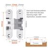 Hidden Gate Hinge Stainless Steel Invisible Door Hinges Concealed Barrel Wooden Box Silver