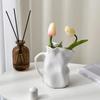 Artistic Minimalist Irregular Ceramic Vases Living Room Table Dried Flower Decoration Flower Arrangement Decoration Creative