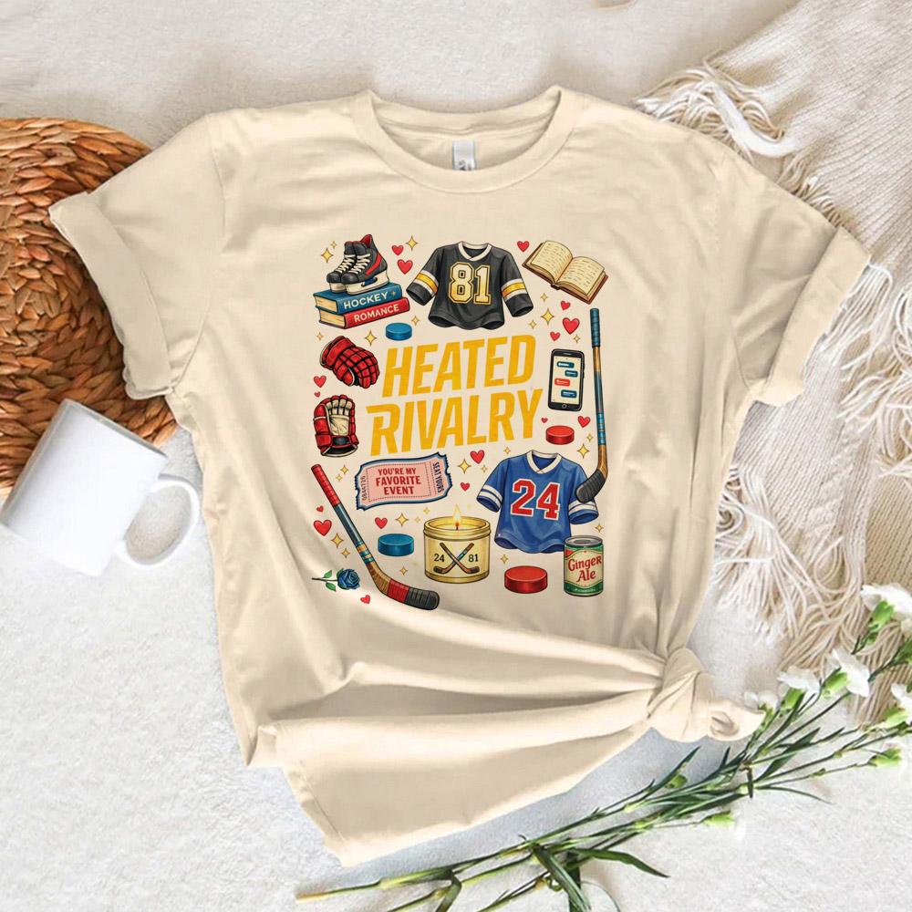 Shane Hollander 24 Ilya Rozanov 81 T Shirts Movie Heated Rivalry Vintage Graphic Tshirt Unisex Women Cartoon 2026 Summer T Shirt