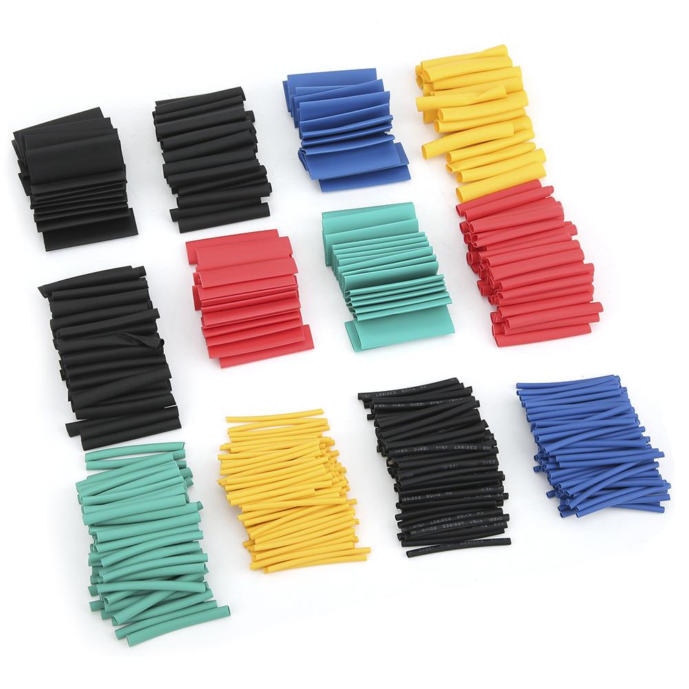 530PCs Heat Shrink Tube Environmental Protection Wire Cable Sleeves Retractable Tube Kit