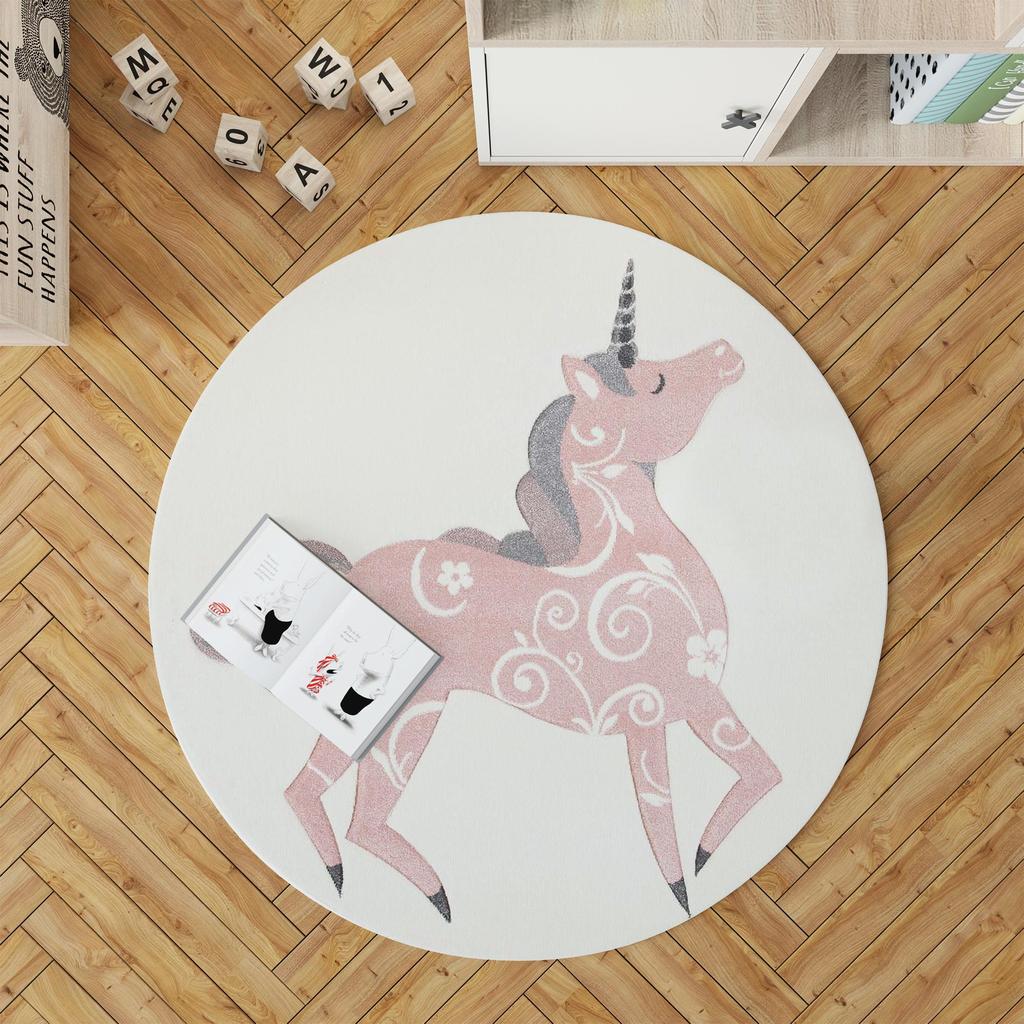 Декоративным сплетенный хлопком низкопробный сплетенный машиной картины единорога, тонкий ковер комнаты пятна устойчивый Вашабле современный