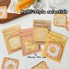 30Sheets Creative Toast Shape Convenience Sticker Message Paper Adhesive Self Sticky Sticky Notepad School Supplies