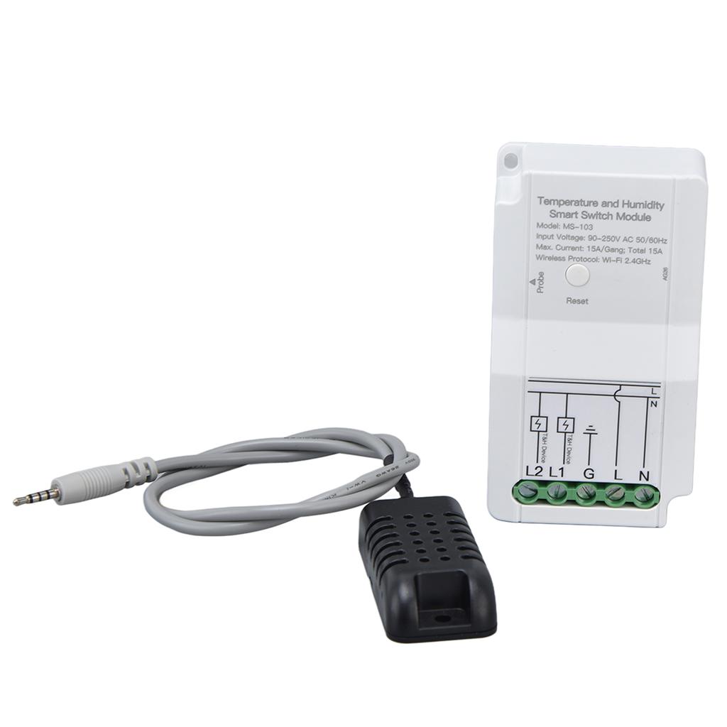 Smart WIFI Temperature Humidity Switch Module Timing APP Remote Control with Probe for Greenhouse