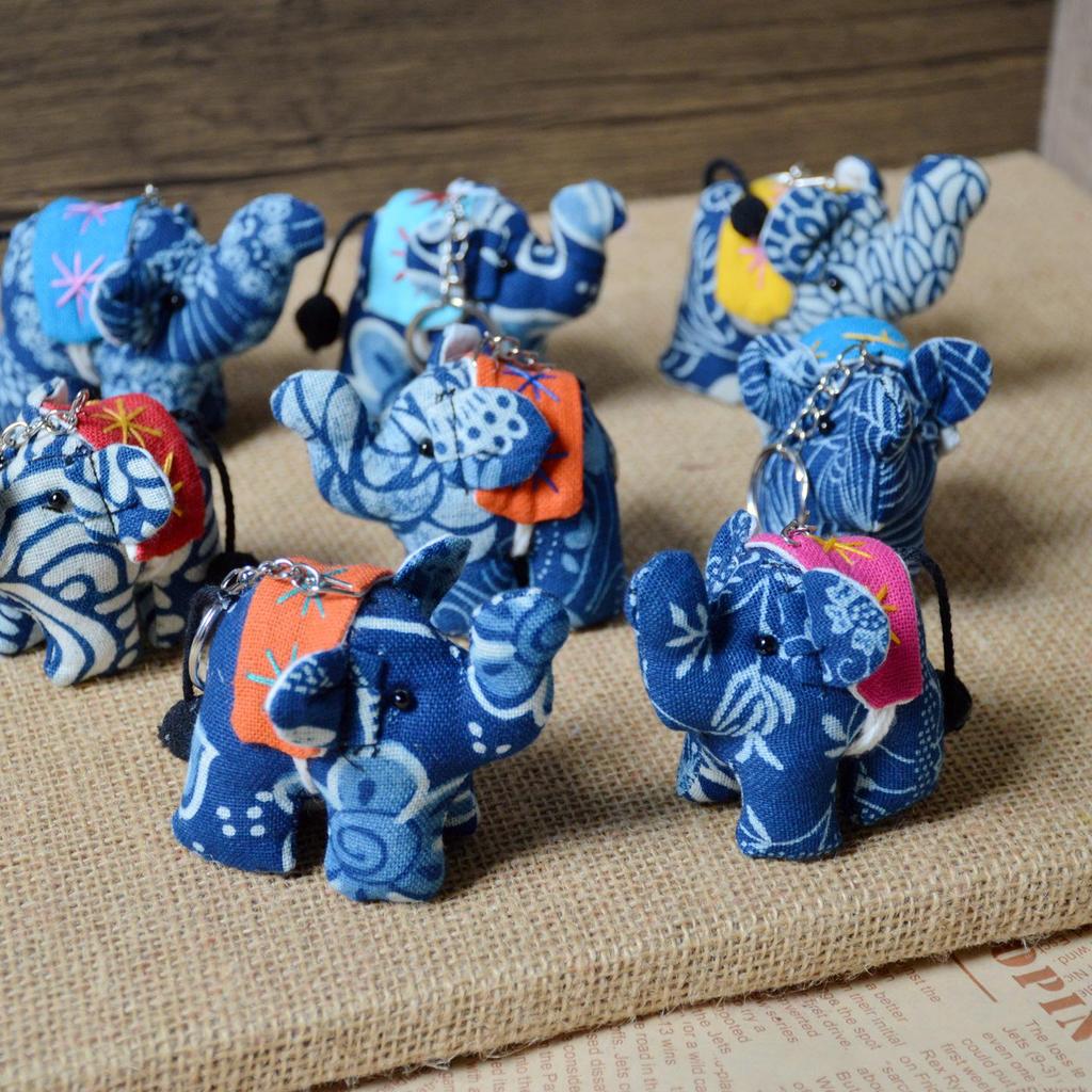 Юньнаньский этнический галстук-дай брелок и подвеска в виде слоника