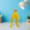 Yousheng Muscle Legs Duck Figure 3D Design Small Medium Large Resin Duck Statue Desk Decoration Photo Rectang