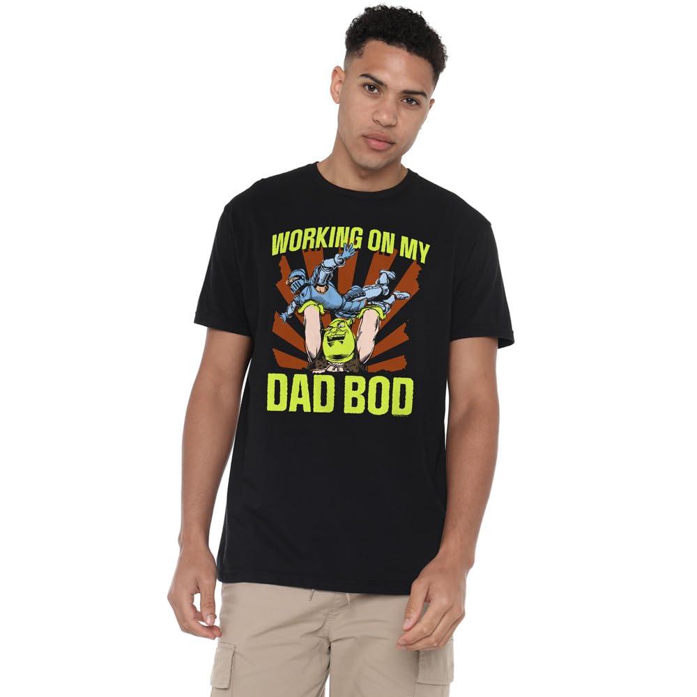 Футболка мужская «Шрек работаю над своим папиным телом»