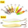 3D Eye Paillette Sequin Spinner Fishing Lure Spoon Fishing Tackle Metal Bait Artificial Lure