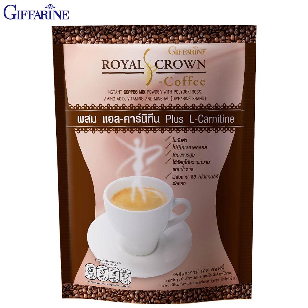Giffarine Royal Crown S-coffee, Low Fat, No Cholesterol, High Fiber, Use Artificial Sweetenerinstead of Sugar 10 Sachets 41213