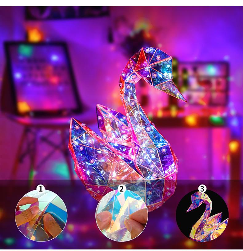 Colorful Swan Light with Luminous Control – Perfect for Graduations, Festival Gifts for Students, Sons, and Daughters