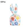 50 шт. Пластиковые пакеты для конфет с кроличьими ушками, мультяшные многостильные пакеты с длинными ушками кролика, милые пакеты для упаковки печенья с животным узором, печенье