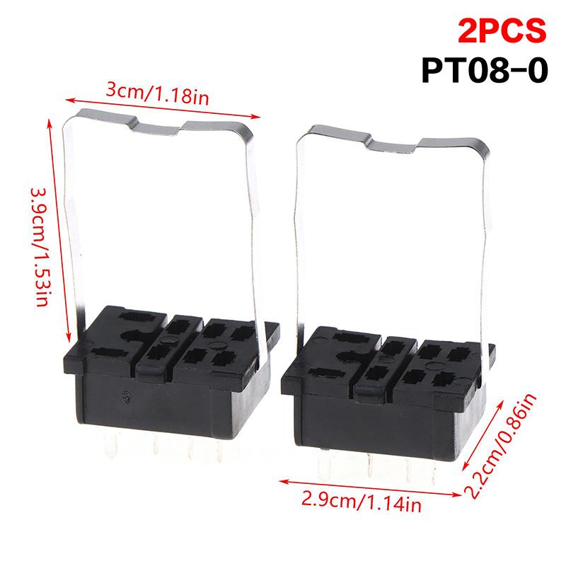 Pcb Mount Relay Socket Base Pt08-0 Pt14-02 Py14-02 8-Pin 14-Pin Solder Type Relay Holder For Intermediate Relays
