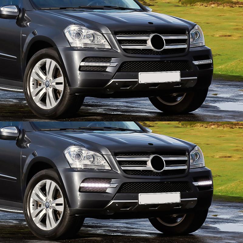 1649060451 1649060351 DRL для Mercedes Benz LX164 GL320 GL350 GL450 GL550 ML63 AMG X166 2007-2013 дневные ходовые огни противотуманные