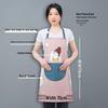 2023 Pink Waterproof Oilproof Half-Body Kitchen Apron for Men and Women