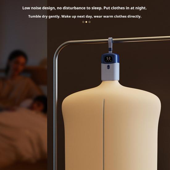 Портативная сушилка для одежды Бесшумная Энергосберегающая Быстрая сушка Складная стиральная машина с умным таймером Регулируемая температура Сушилка для белья