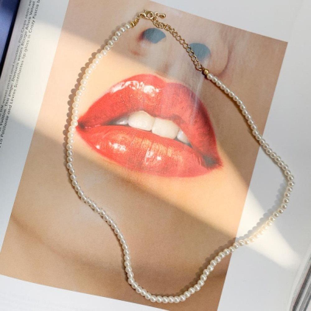 Women's Pearl Choker Thin String Mixed Match Necklace