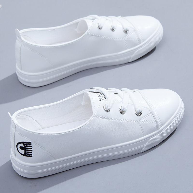 Летние белые туфли на плоской подошве, новые женские туфли, белые туфли на плоской подошве, парусиновые универсальные спортивные летние тонкие туфли