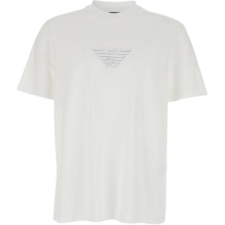 Emporio Armani Мужская футболка с принтом логотипа и круглым вырезом EM004583-AF13669-M0306