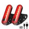 For Cycling Safety Bicycle USB Rechargeable Ultra Bright Taillights Fit on Bicycle Easy To Install Light Rear Bike Tail Light