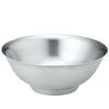 Kanda Metal Stainless Appropriate Capacity Made In Tsubame Matte Rice Commercial Home Matte Polished Specification 387077 Bowl, Steel, 1200cc, Japan,