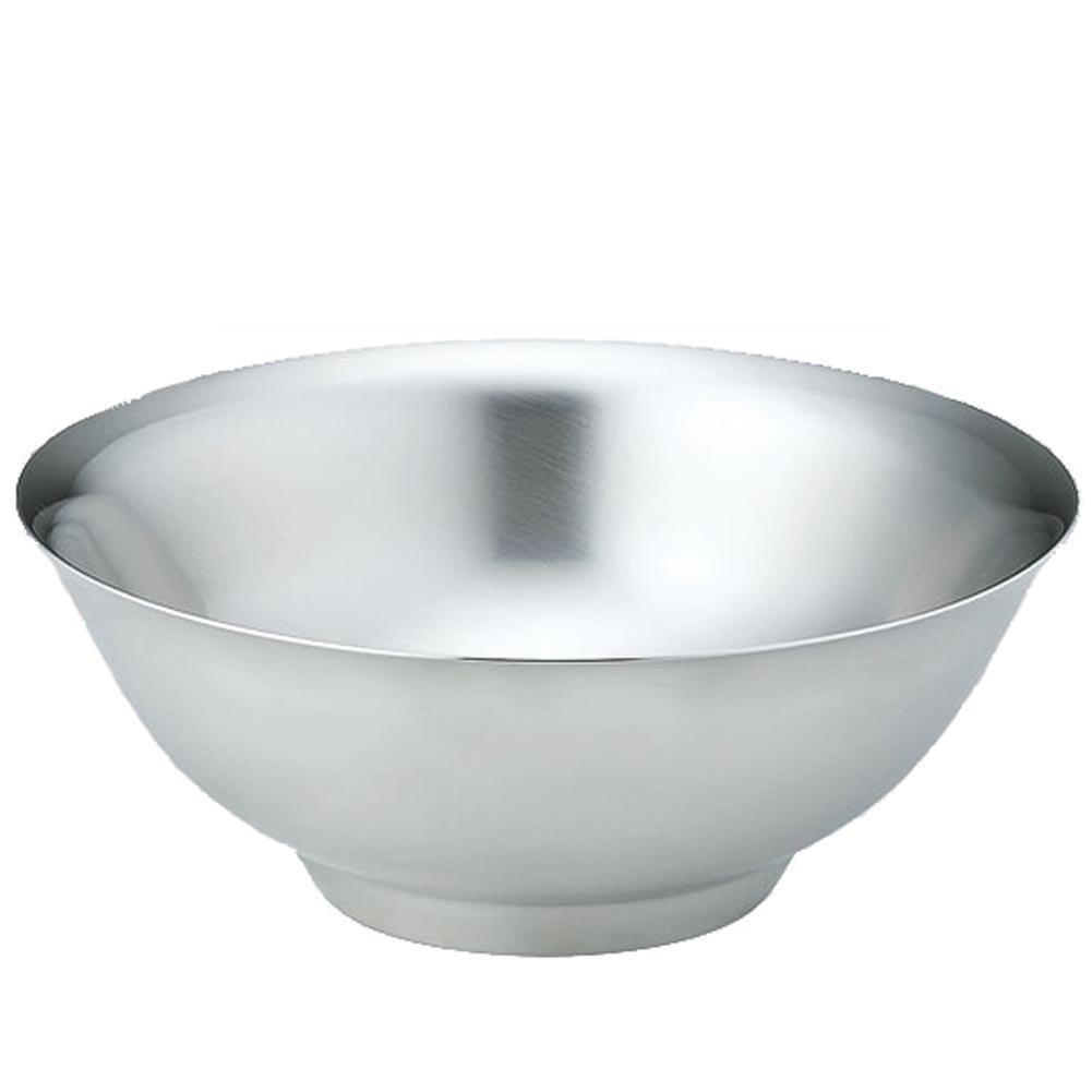 Kanda Metal Stainless Appropriate Capacity Made In Tsubame Matte Rice Commercial Home Matte Polished Specification 387077 Bowl, Steel, 1200cc, Japan,