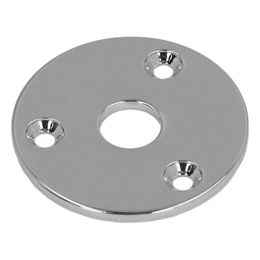 2PCS Round Guitar Jack Plate Metal Round Jack Plate Premium Output Jack Cover For Guitar Bass