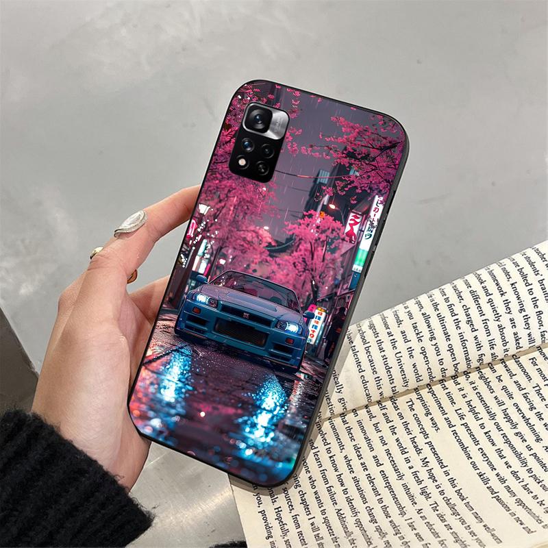 Чехол для телефона для Xiaomi Redmi note 14 Pro 14 13 12 11 10 Pro 14S 12S 11S Redmi 14C 13C 10 Япония Автомобиль Аниме