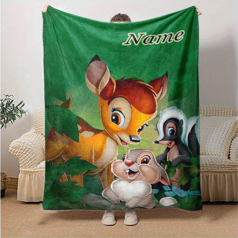 Custom 1pc Forest Friends Adventure Blanket, Soft And Comfortable Blanket, Casual Warm, Camping Travel Blanket, Birthday Gift Q9102