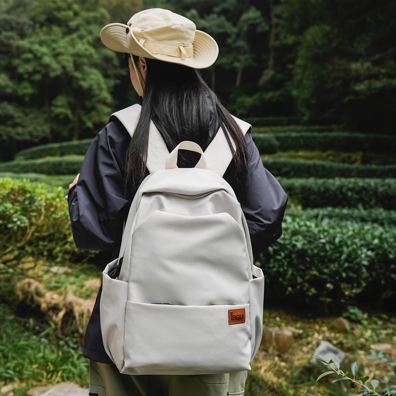 Женский однотонный рюкзак Мужской рюкзак Легкая дорожная сумка для компьютера Студенческий школьный рюкзак