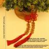 2025 New Wooden Gourd Pure Copper Five Emperor Money Pendant Chinese Knot Tassel Auspicious Knot Home Pendant Car Pendant